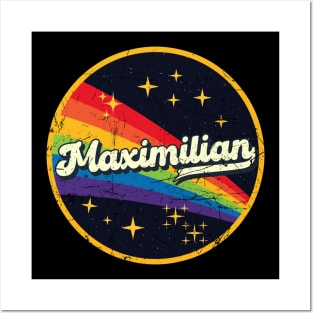 Maximilian // Rainbow In Space Vintage Grunge-Style Posters and Art